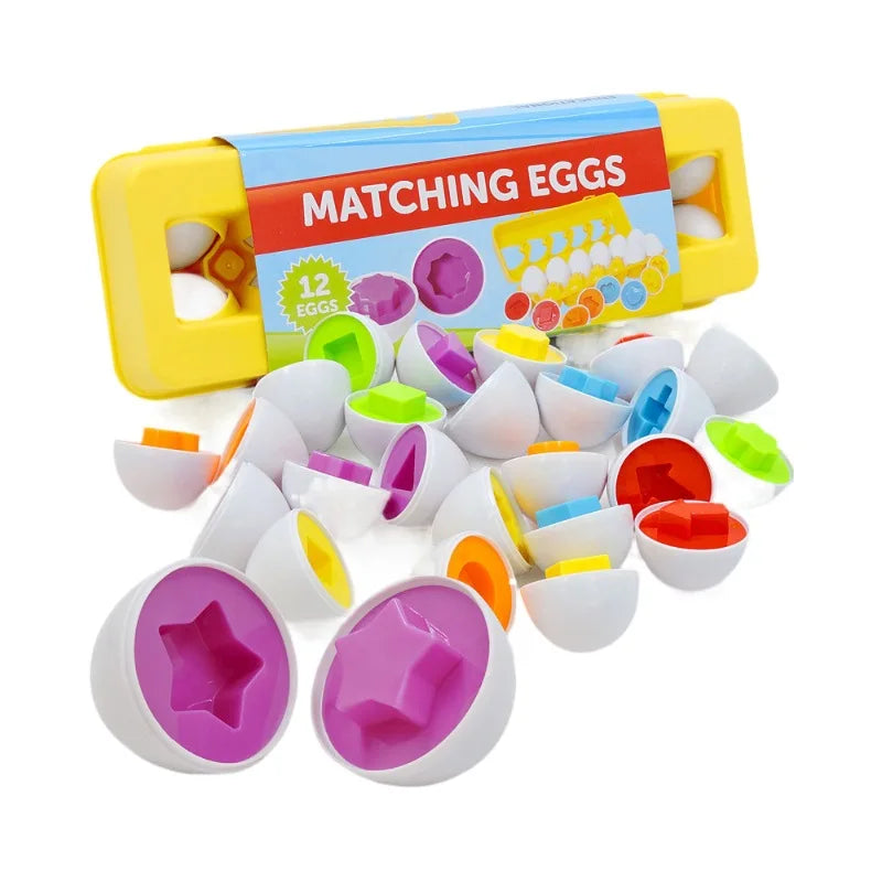 Montessori Learning Education Toys Matching Smart  Eggs Toy Game