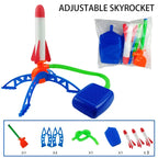 Kids Outdoor Rocket Foot Pump Outdoor Air Pressing Soaring Rocket  Toy Gifts