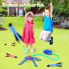 Kids Outdoor Rocket Foot Pump Outdoor Air Pressing Soaring Rocket  Toy Gifts