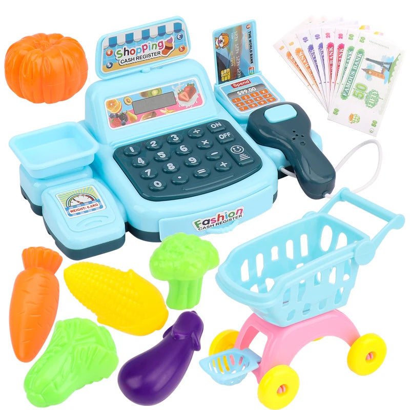 Children's Toy Cash Register with Lights & Sounds