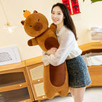 50-110cm Kawaii Giant Long Capybara Plush Pillow Soft Stuffed Animals Cartoon Toys Babys Accompany Sleeping Doll for Girls Gifts