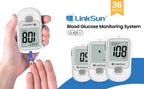 LinkSun G-425-1 Blood Glucose Meter Kit 50/100pcs Test Strips Lancets for Diabetes Monitor Digital Glucometer Blood Sugar Meter