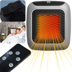 Portable Electric Heater Wall Outlet Small Space Heater with Adjustable Thermostat, Programmable 12-Hour Timer, Auto Shut Off ﻿