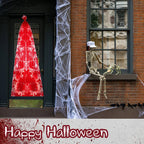 Horror Halloween Outdoor Decoration 59inch Creepy Corpse Props Set Scary Fake Bloody Body Bag Haunted House Hanging Decorations