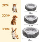 Home Plush Winter Cat Nest Dog Nest Warm Detachable and Washable Round Cat Nest Pet Bed Seasonal Universal Decoration