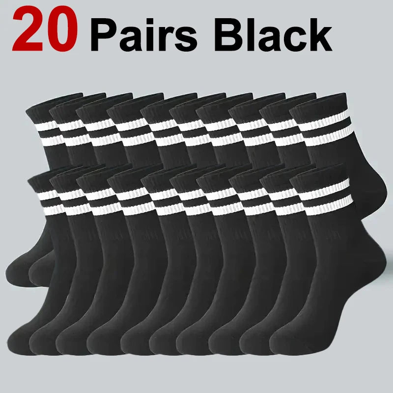 Plain Sports Socks — 5, 10 or 20 Pairs