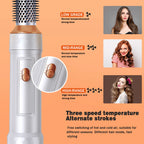 6 in 1 Hair Dryer Brush Detachable Blow Dryer Comb Ionic Hot Air Brush Hair Styling Tool Electric Thermal Brush Air Curler Wand