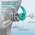 Silicone Noise Cancelling Earplugs Noise Filter Sleep Swimming Waterproof