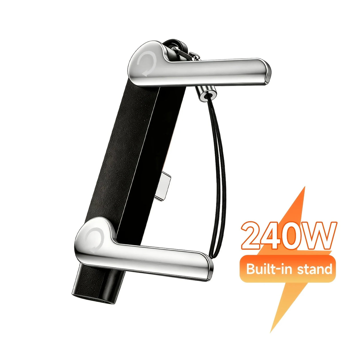 240W USB-C Adapter with Foldable Phone Stand