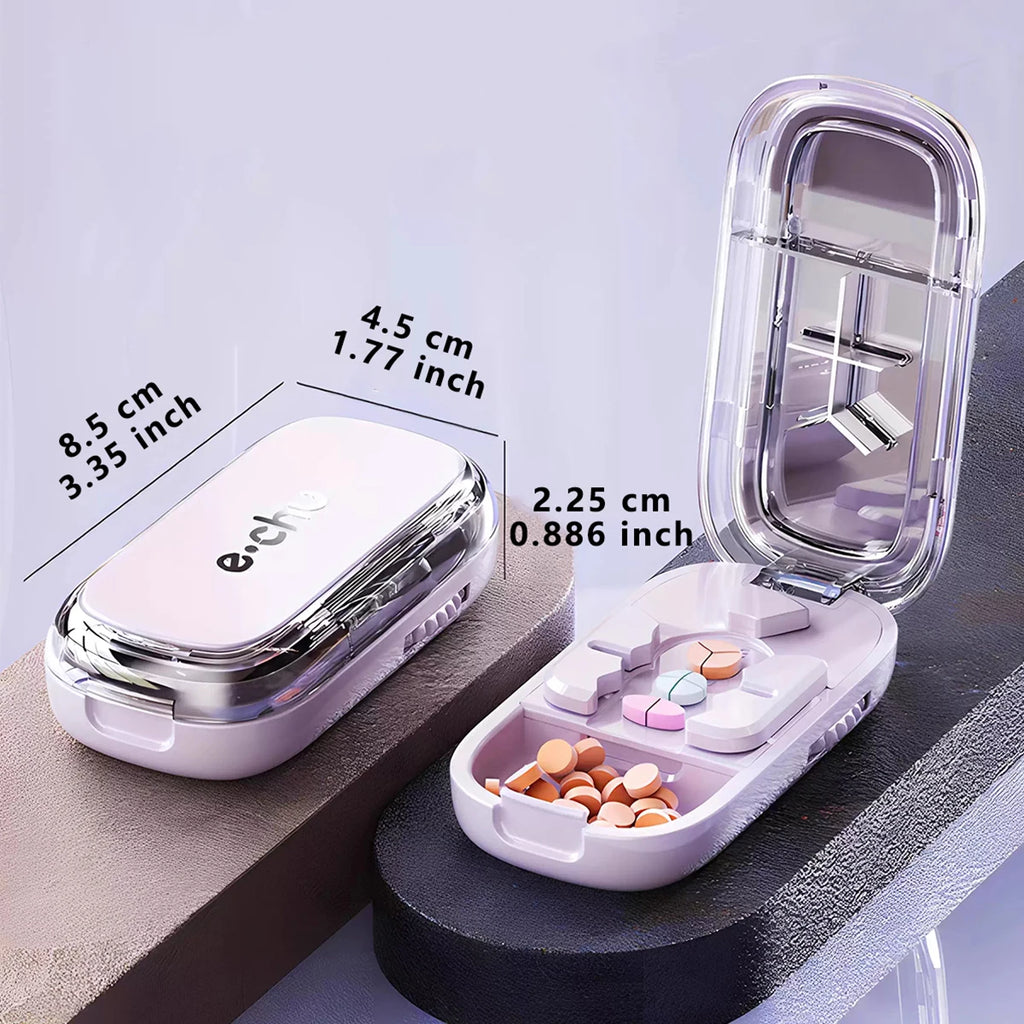 Portable Pill Splitter Pill Divider, and Pill Cutter That Can Precisely and Evenly Split Pills into Halves, Thirds, and Quarters
