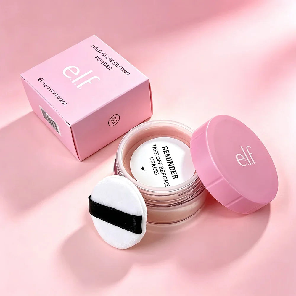 E.L.F. Halo GLOWSETTING POWDER Brightens Skin Tone, Softens Setting Powder, Loose Powder and Loose Powder
