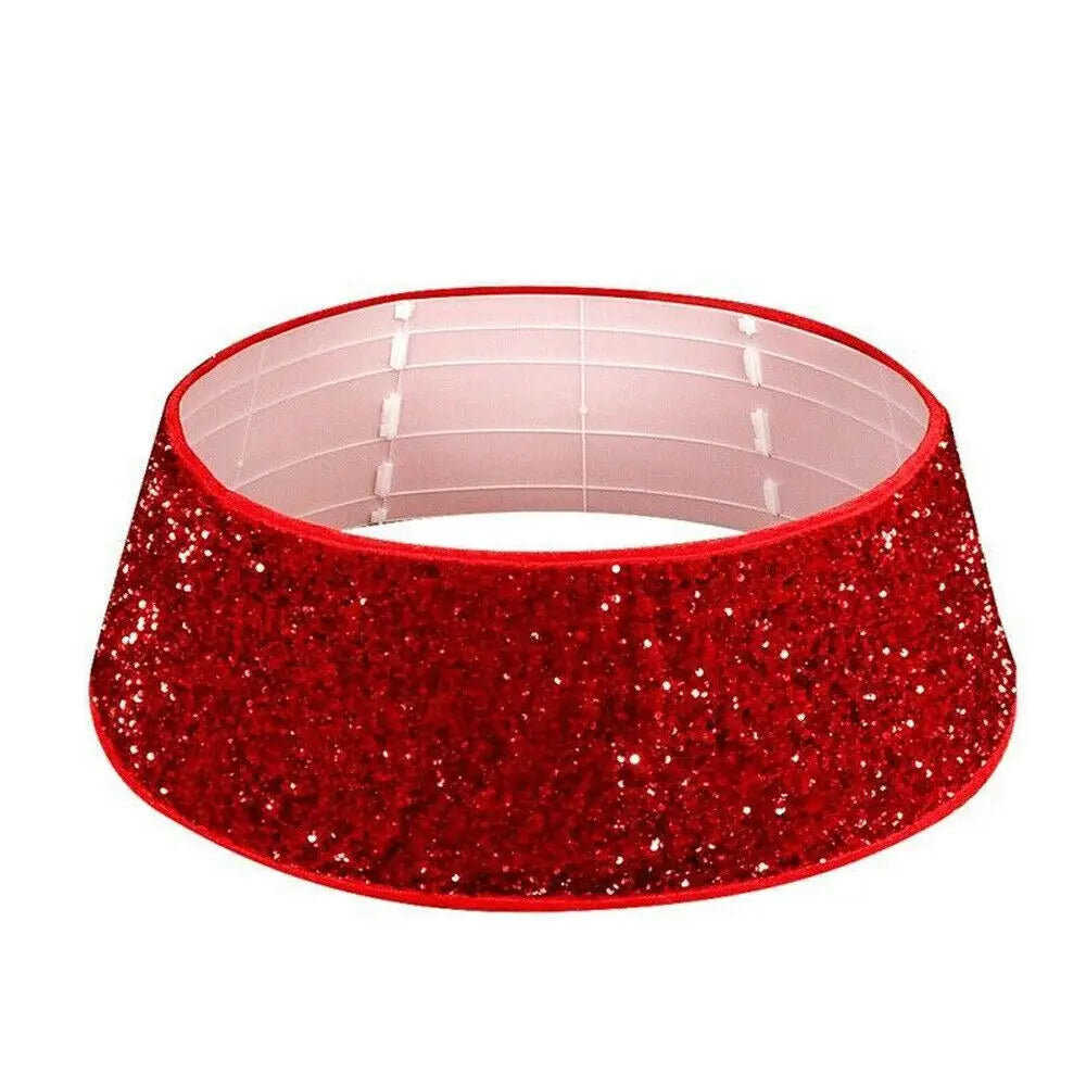 Stereoscopic Christmas Sequins Tree Cover Skirt Home Xmas Tree Surround