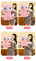 35/45CM New Pokemon Mew Plush Cute Huge Toys Pink Mew Anime Doll Cute Stuffed Plushie Gift For Children Birthday Kids
