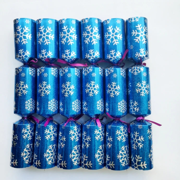 12 Inch Christmas Crackers Set of 6pcs, Christmas poppers, Christmas crackers with snap and prizes for adults