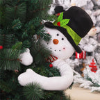 Snowman & Santa Christmas Tree Topper Doll
