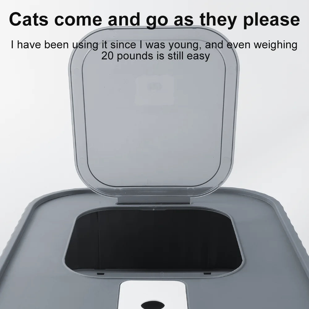 Enclosed Hooded Cat Litter Box with Scoop