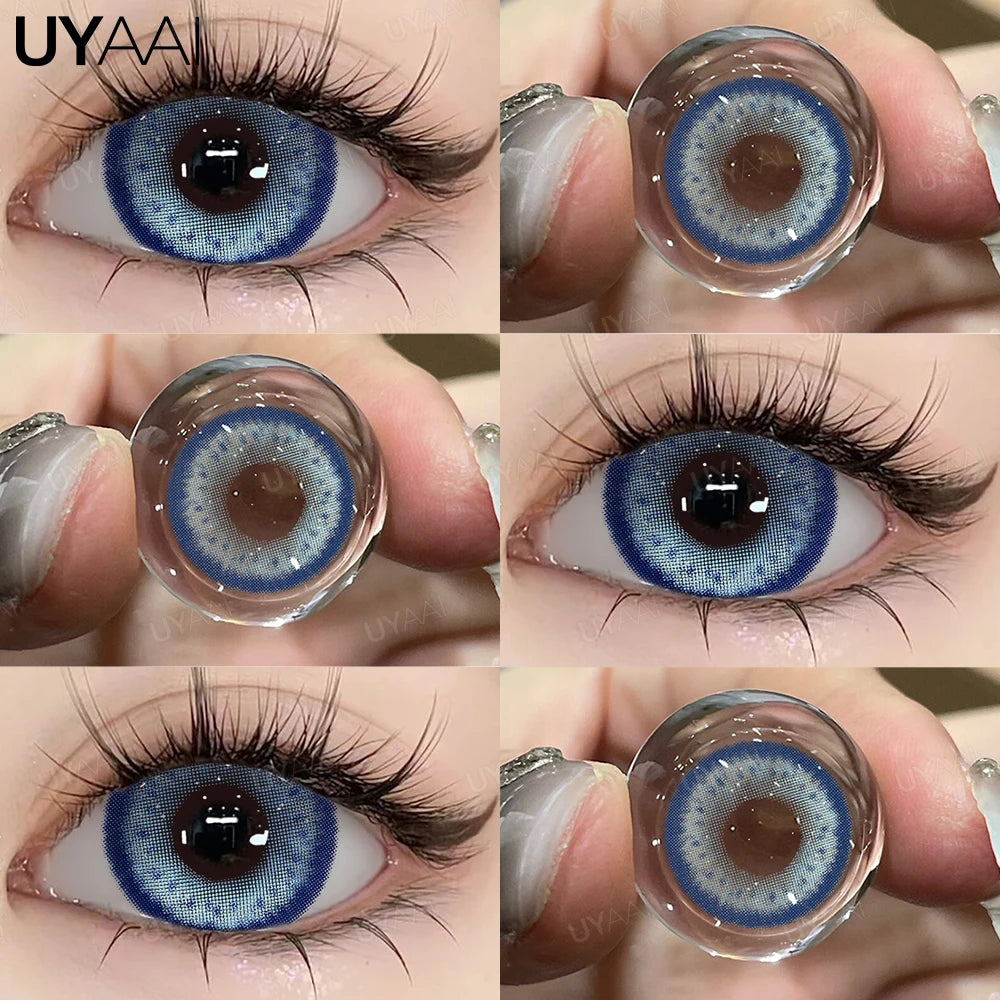 UYAAI Blue Coloured Contact Lenses
