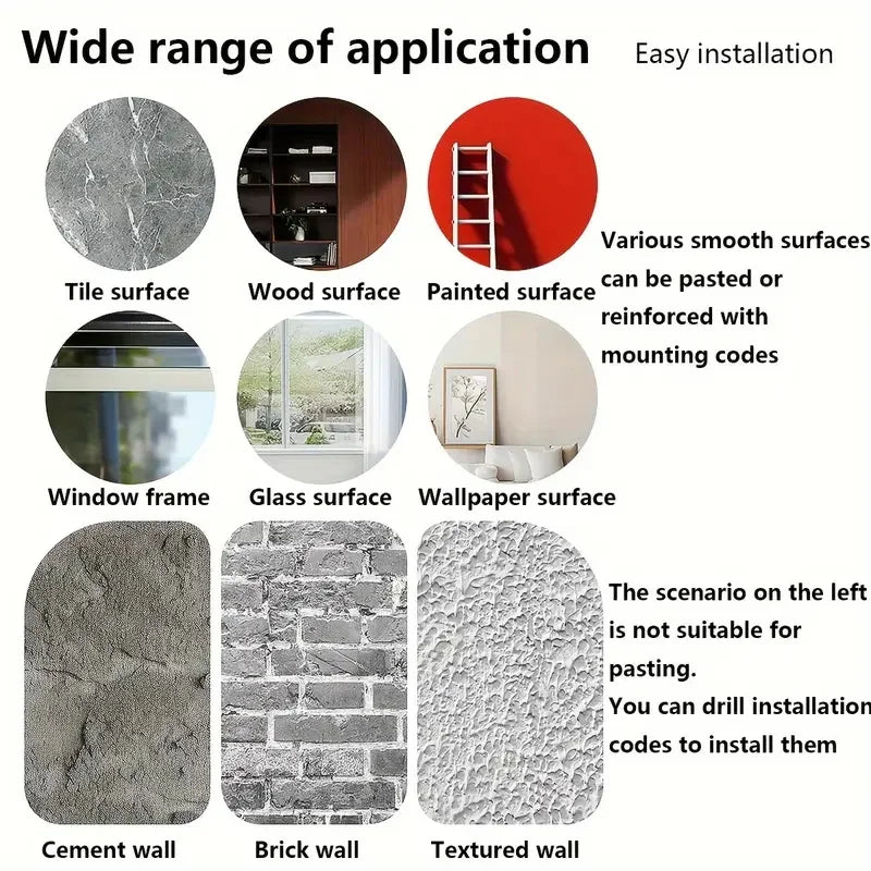 Ultra Thin Self-adhesive Curtain Track Set No Drilling Silent Sliding Rail Ceiling Or Wall Installation For Bathroom Cabinets Ro