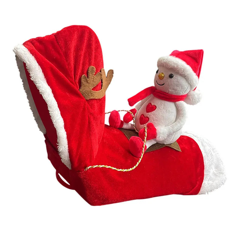 Pet Dog Christmas Santa Claus Riding Dog Costume Christmas Clothes Claus Rider Outfit With Hat Riding Deer Costume Pet Supplies
