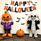 Giant Halloween Foil Balloon – Pumpkin or Skeleton