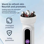 3in1 RF Heating EMS Facial 360° Roller Massager  Firm Microcurrent Beauty Machine