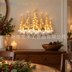 Deer Forest Lighted Christmas Forest Wall Decor Luminous Christmas Forest Wall Decoration