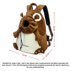 PUUROF Winter Cat Backpack, Pet Outdoor Backpack, Windproof and Warm Cat Front Bag, Outdoor Cycling Dog Bag, Dog Backpack