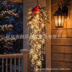 Glow Hanging Ornament Christmas Snowman Elk Ice Crystal Light Hanging Decoration