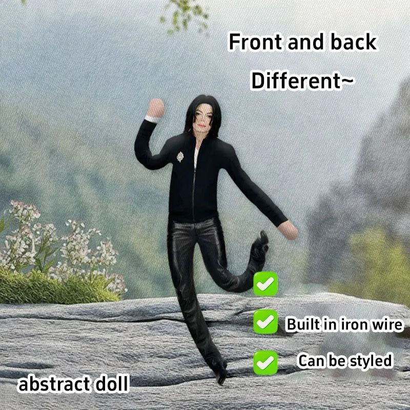 Michael Jackson Bendable Doll Flexible Wire Frame Poseable MJ Abstract Rat Jerky Doll King of Pop Collectible Fan Gift