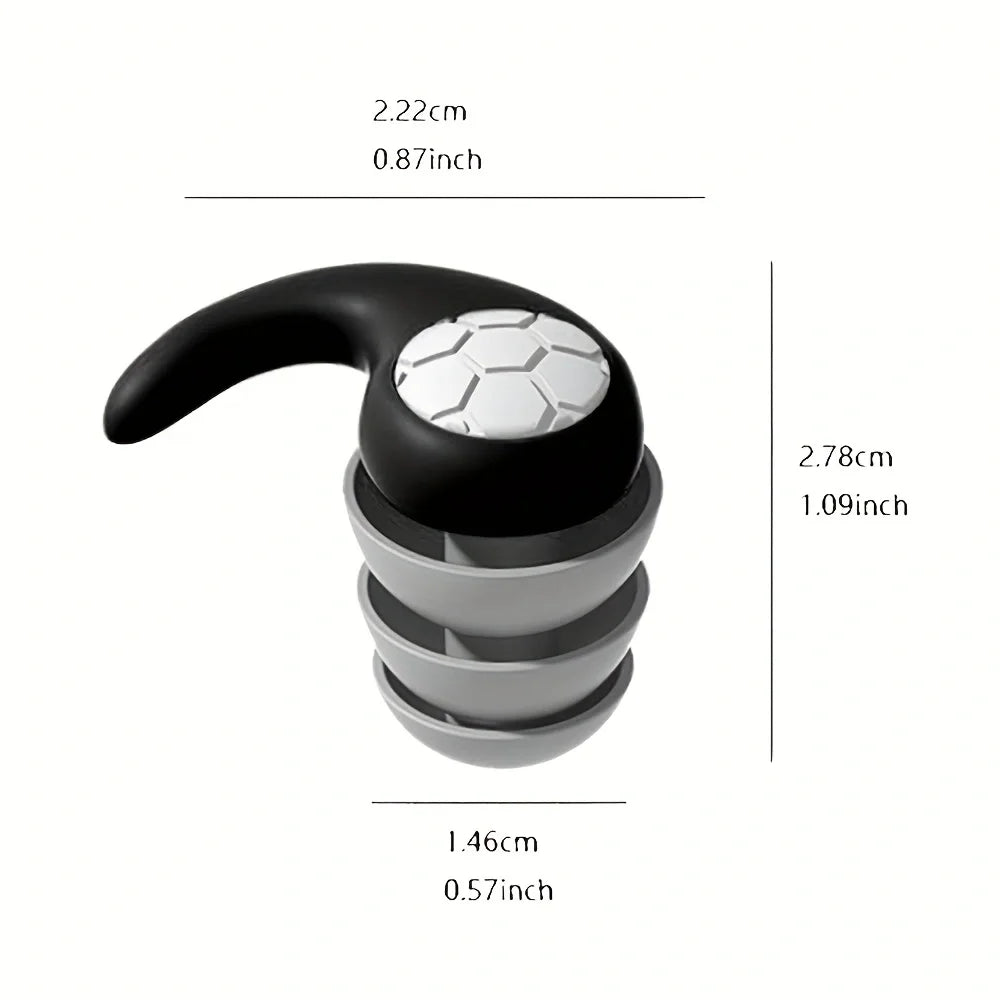 Silicone Noise Cancelling Earplugs Noise Filter Sleep Swimming Waterproof