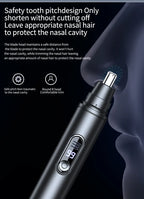 Mini Pocket Nose Hair Trimmer Painless Clipper Nose Ears Hair Eyebrow Waterproof Portable Trimmer For Men Women