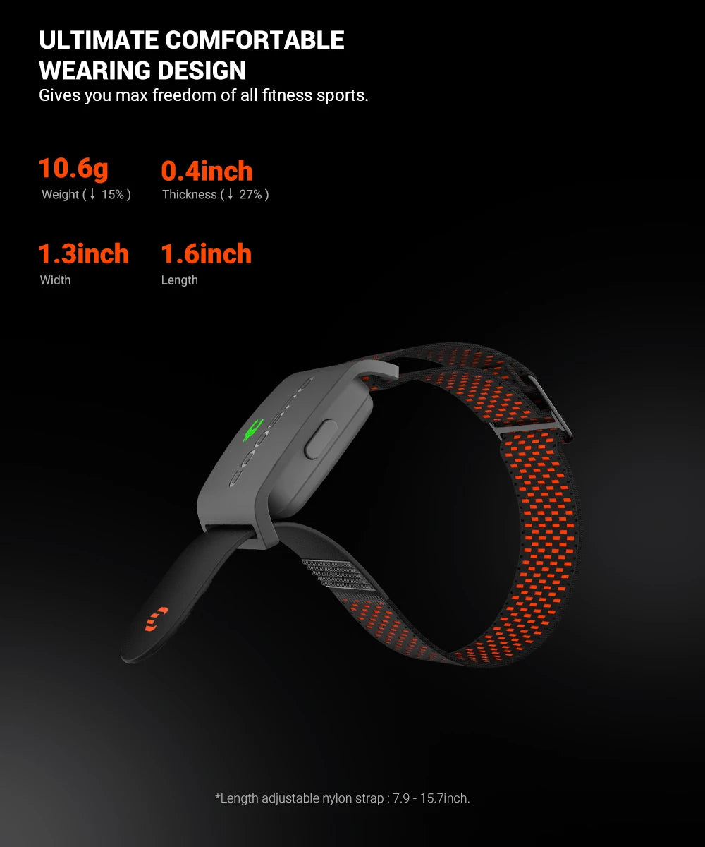 COOSPO HW9 Armband Heart Rate Monitor with HR Zones/Calories HRM Sensor for Fitness Cycling BLE5.0 ANT+ for Peloton,Zwift,Wahoo