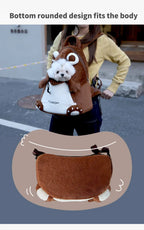 PUUROF Winter Cat Backpack, Pet Outdoor Backpack, Windproof and Warm Cat Front Bag, Outdoor Cycling Dog Bag, Dog Backpack