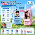 Video Walkie Talkies for Kids 2 Pack Rechargeable Toddler Toys for Indoor Camping Travel Birthday Gfits for Kids Ages 3-12