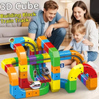 Electric Magnetic Track Set With Anti-Gravity Vehicles - 100+ Pieces For Kids Gift Toy