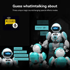Kids Smart Voice Interaction Robot Blue Plastic Intelligent Robot