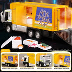 Simulated street cleaning sweeper electric vacuum sweeper road children's alloy car boy toy wind-up sprinkler truck