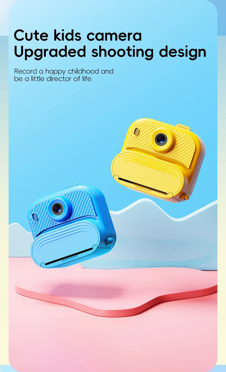 Children's Camera with Photos Prints 1080P Children's Instant Camera Toy