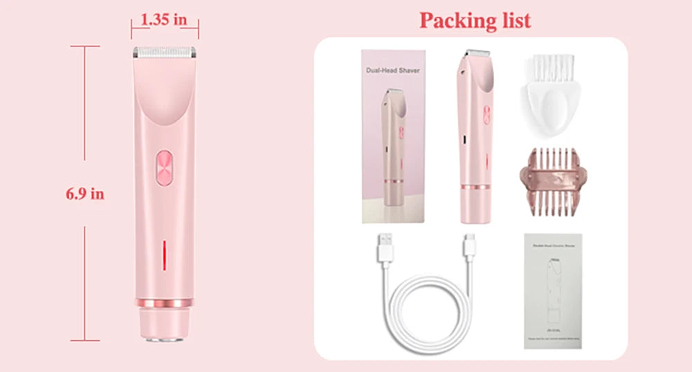 Rechargeable Women's Electric Shaver & Body Trimmer