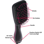 Hair Dryer Hot Air Brush Styler and Volumizer Hair Straightener Curler Comb Roller One Step Electric Ion Blow Dryer Brush