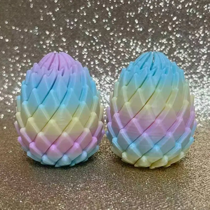 3D-Printed Twist Dragon Egg Fidget Toy