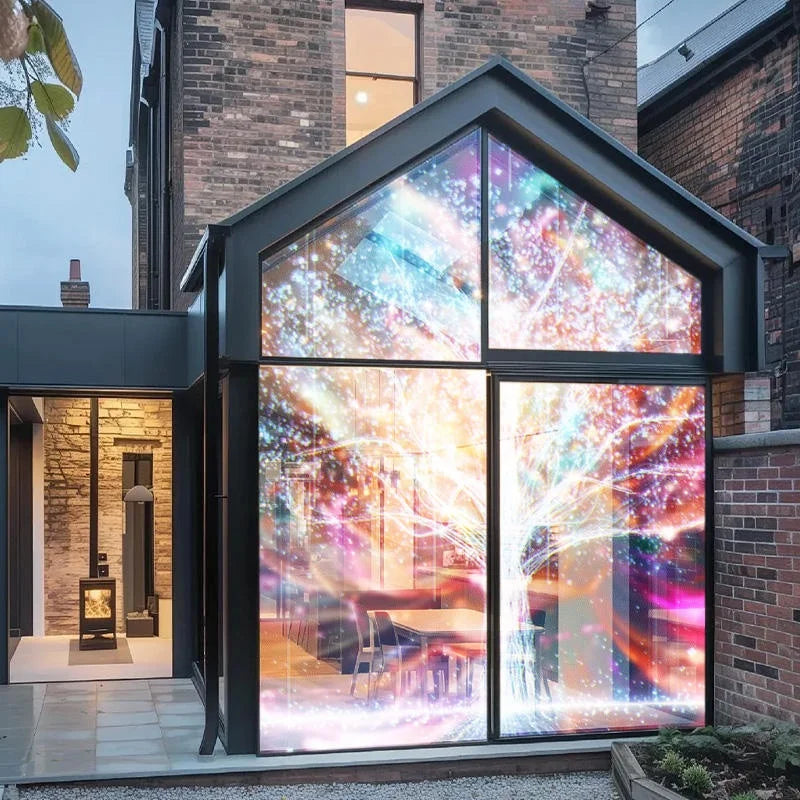 Flexible LED Screen Transparent Glass Display Film High Definition Window Advertising LED Signage for Retail Shops