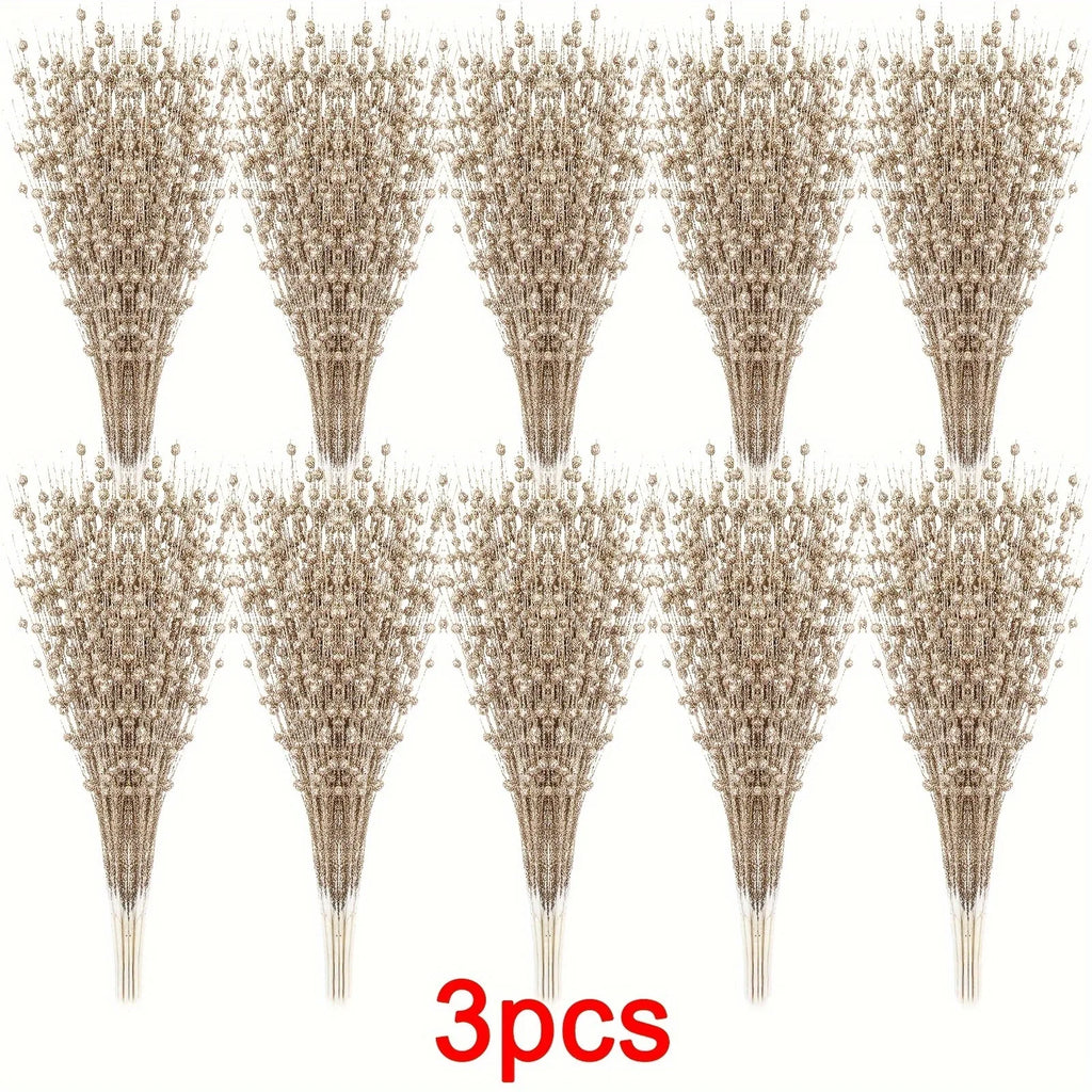 4Pcs Artificial Berry Bouquet Fake Plant Christmas Tree decoration