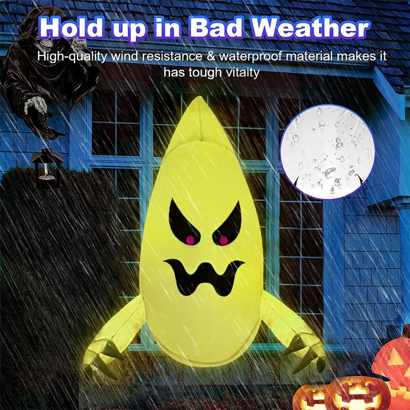 LED Crashing Ghost Window Inflatable Halloween Decoration