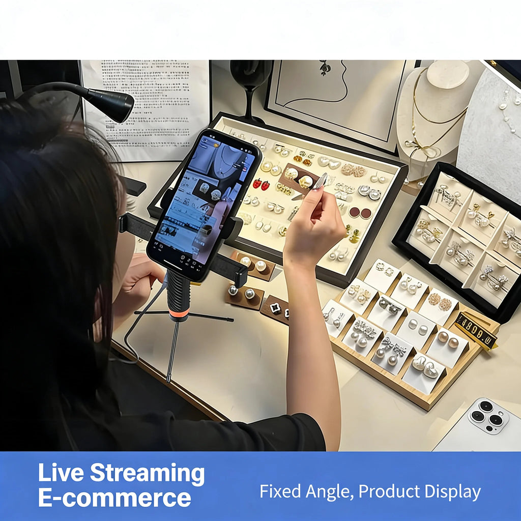 3-in-1 Multi-Phone Live Streaming Stand for TikTok  YouTube - Handheld Tripod