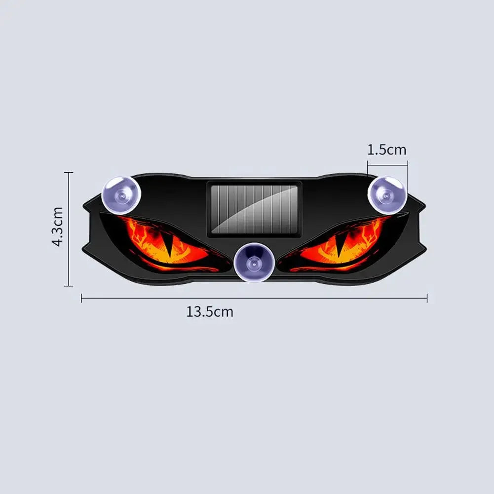 Solar Powered Car Neon Light Wireless Cool DEMON EYE Led Ambient Light Suction Cup USB Rechargeable Atmosphere Breathing Lamp