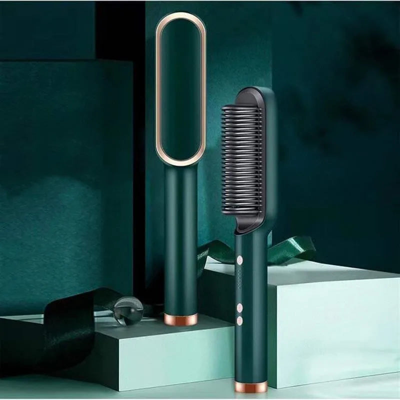 3-in-1 Ceramic Heated Hair Styling Brush