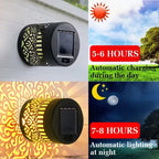 Solar Mandala Sunflower Projector Wall Light Outdoor Garden Decoration Landscape Light for Patio Garden Estate Porch Courtyard