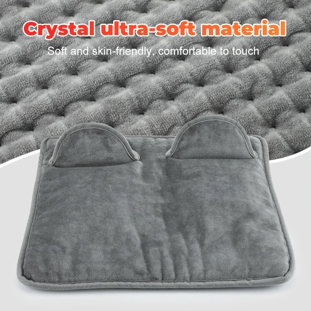 Washable Electric Heating Foot Pad Feet Warmer Household Soft Plush Thermal Heating Blanket Foot Warming Mat Home Office Bedroom