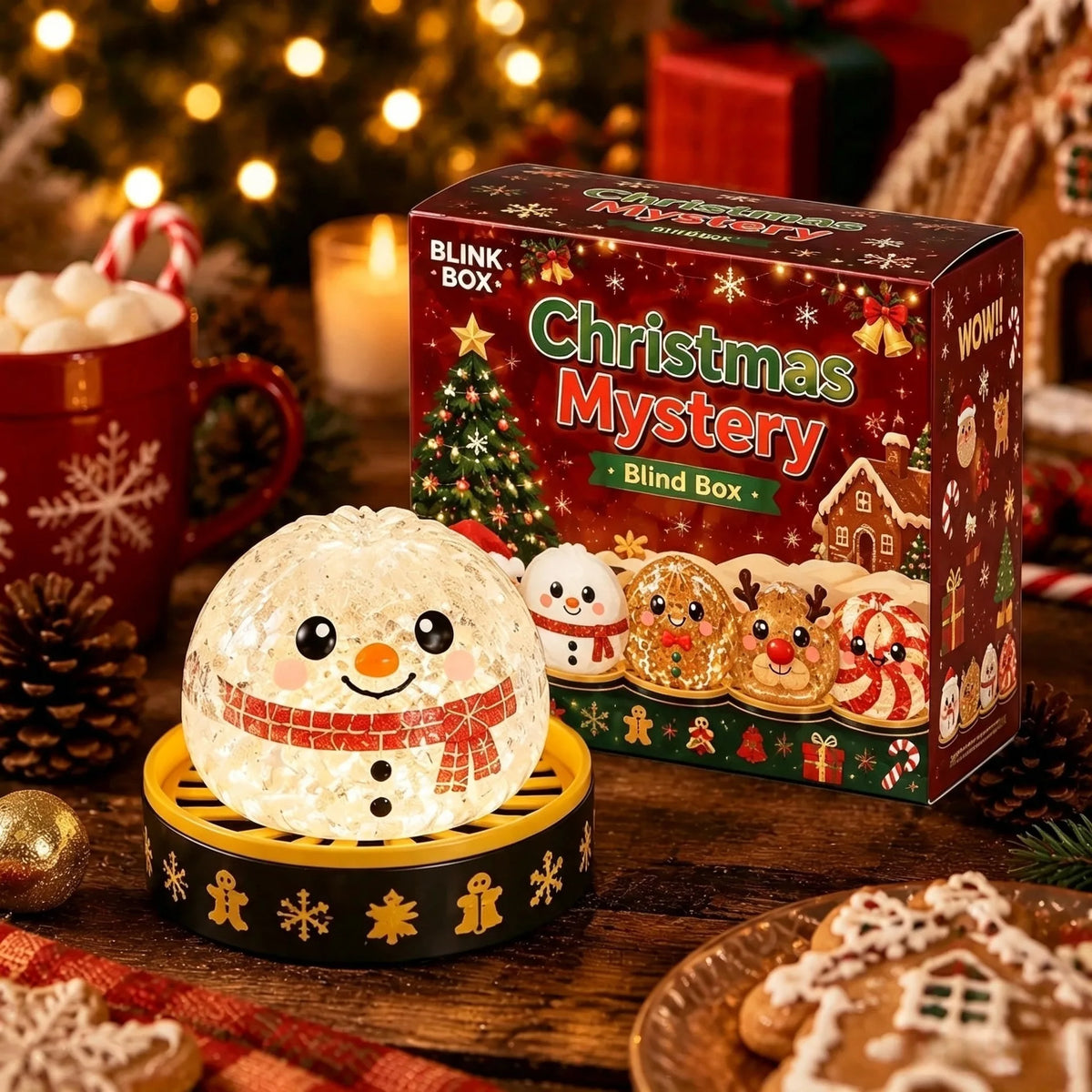 2027 Christmas Dumpling Squishy 8.5CM Snowman Elk Santa Claus